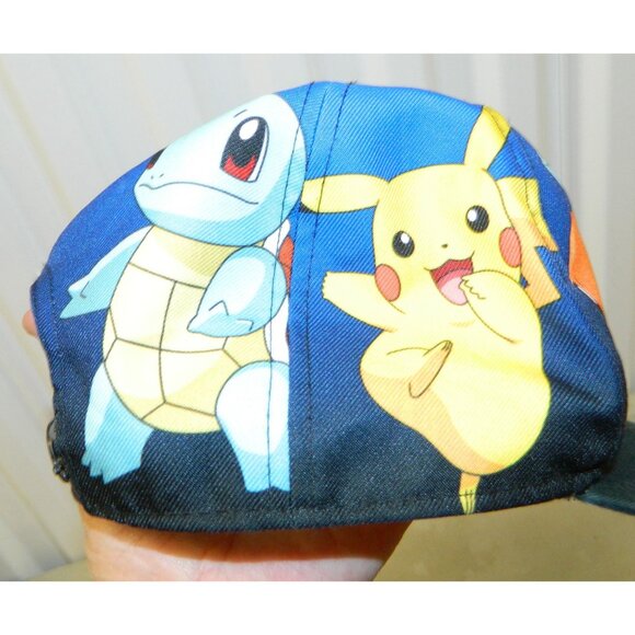 Pokemon Youth OSFM Cap Hat Pikachu Charmander Squirtle & Bulbasaur Graphic Vtg - Picture 3 of 9